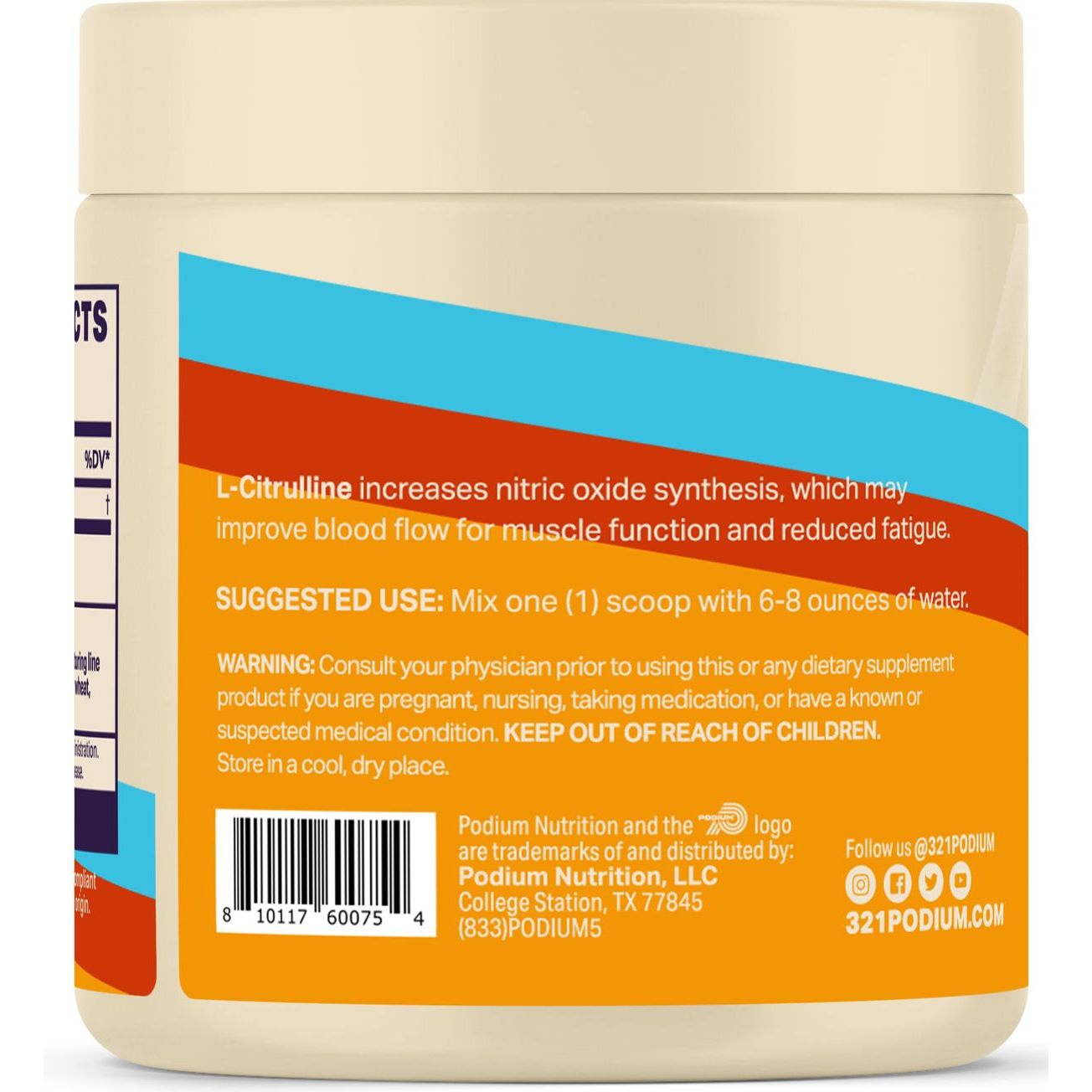 PODIUM L-Citrulline, bez příchuti