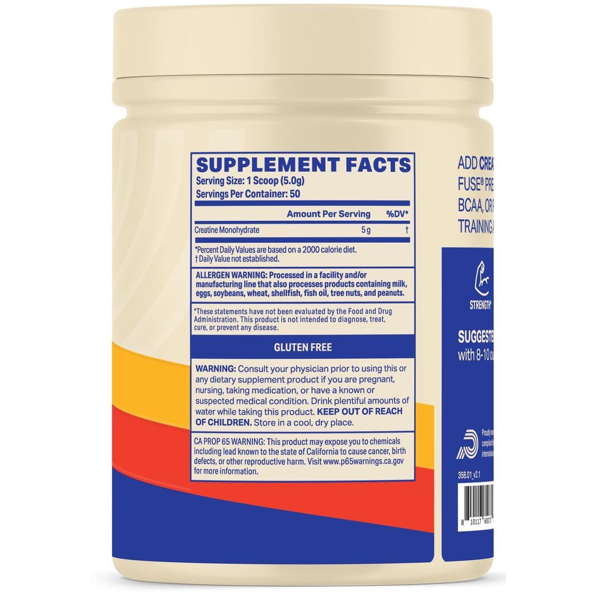 PODIUM Creatine Monohydrate, Bez Příchuti